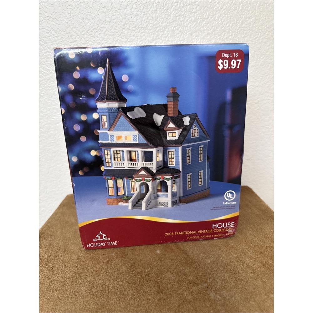 Holiday Time 2006 Traditional Vintage Collection HOUSE Lighted Christmas Village